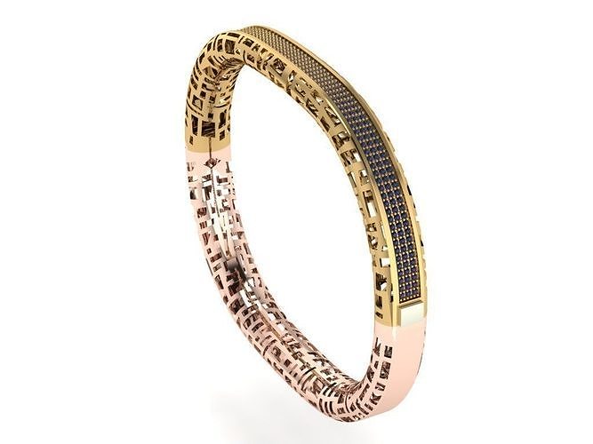elegant bracelet model 3D print model 3D print model