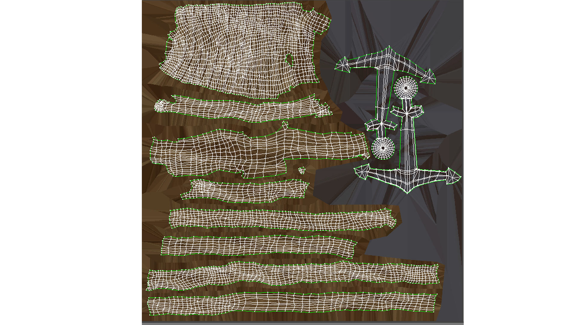 boat anchor  Low-poly 3D model_14