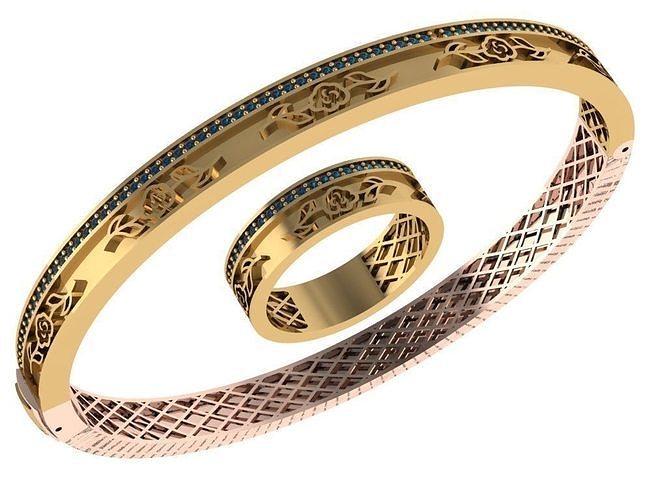 elegant bracelet model 3D print model 3D print model