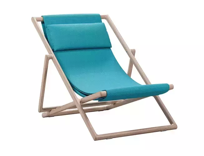 Folding Deck Chair 3D model