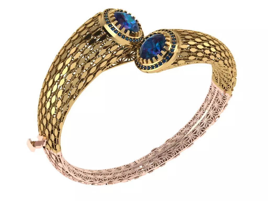 elegant bracelet model 3D print model 3D print model_0