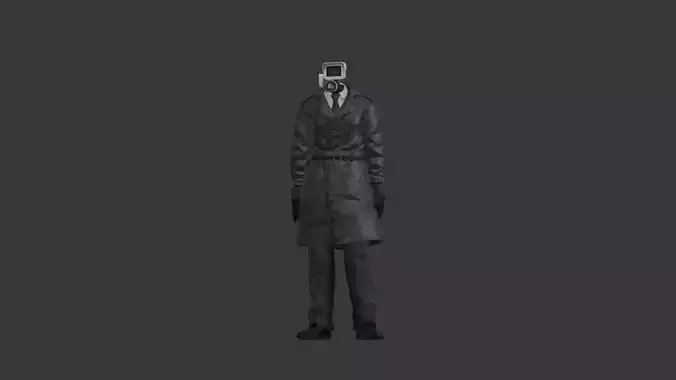 camera man 3D model