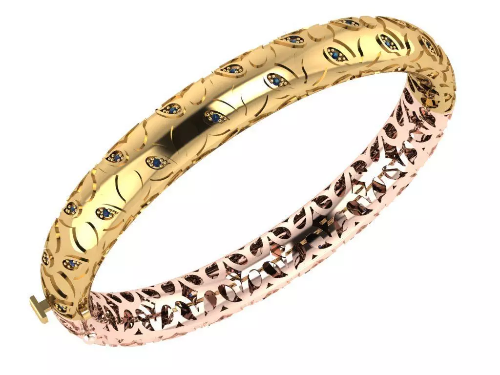 elegant bracelet model 3D print model 3D print model_0