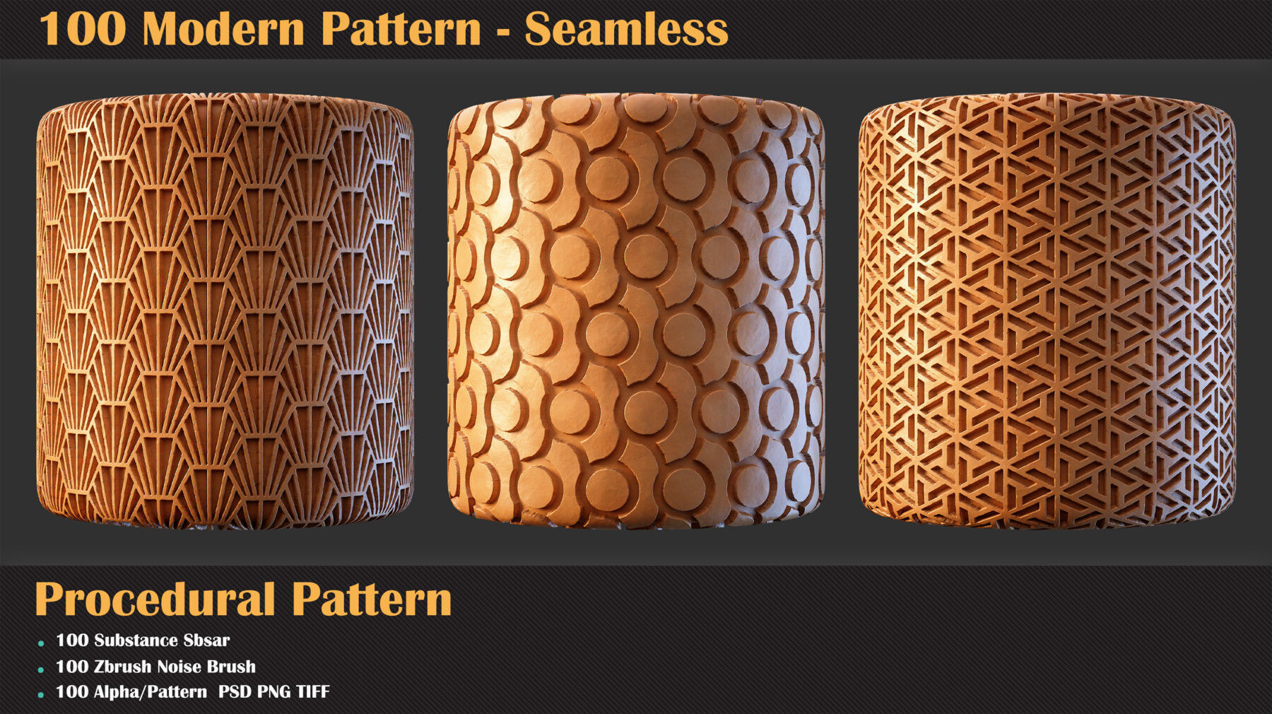 100 Modern Seamless Pattern and Brush Texture_4