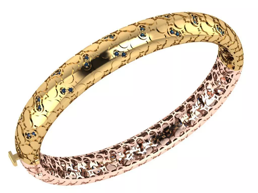 elegant bracelet model 3D print model 3D print model 3D print model_0