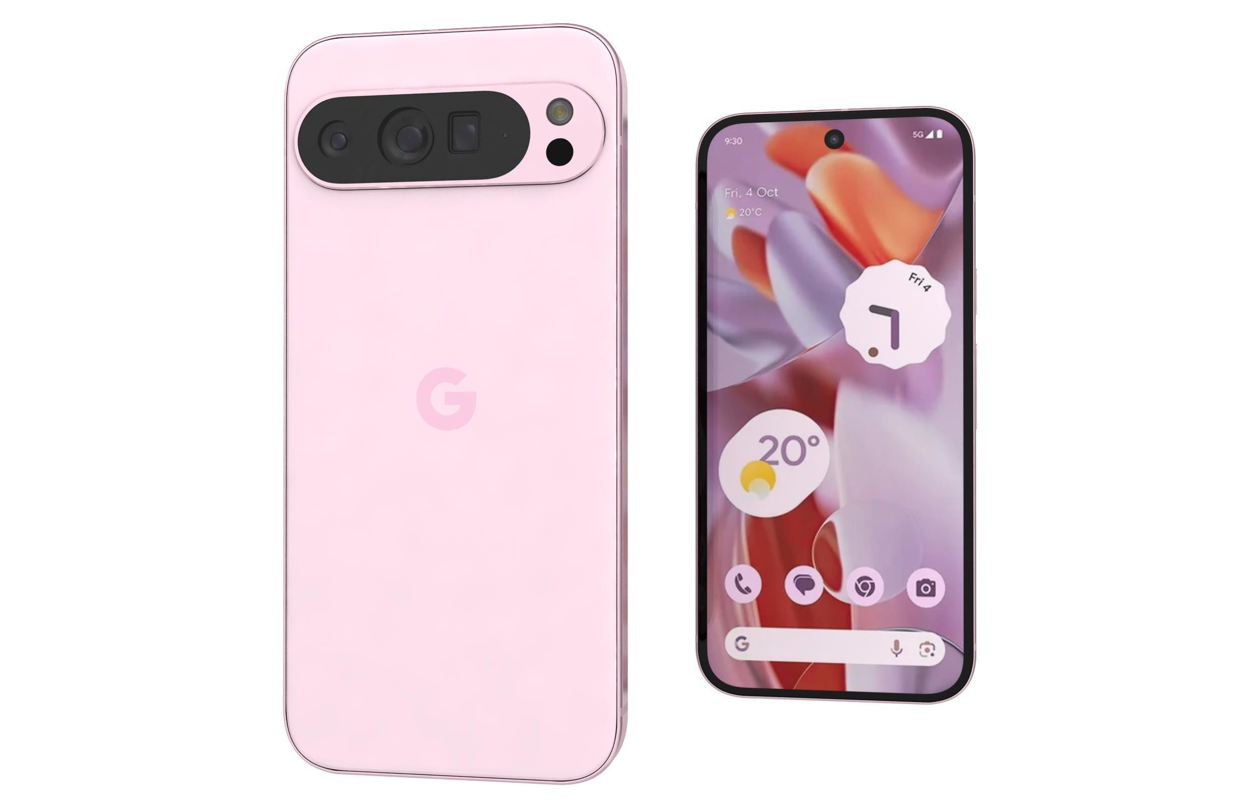 Google Pixel 9 Pro XL Rose Quartz 3D model_7