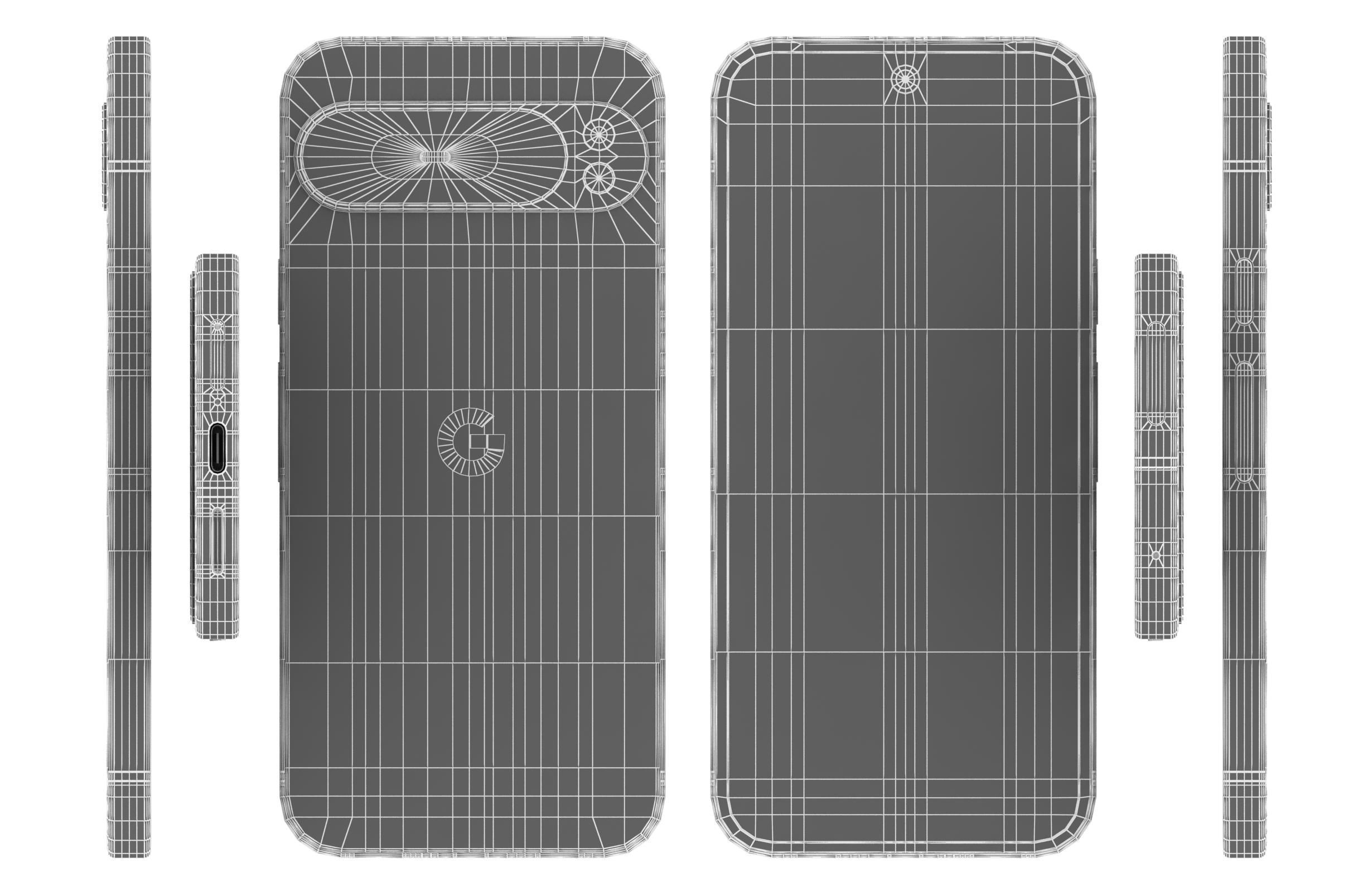 Google Pixel 9 Pro XL Rose Quartz 3D model_15