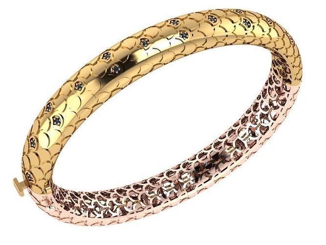 elegant bracelet model 3D print model 3D print model