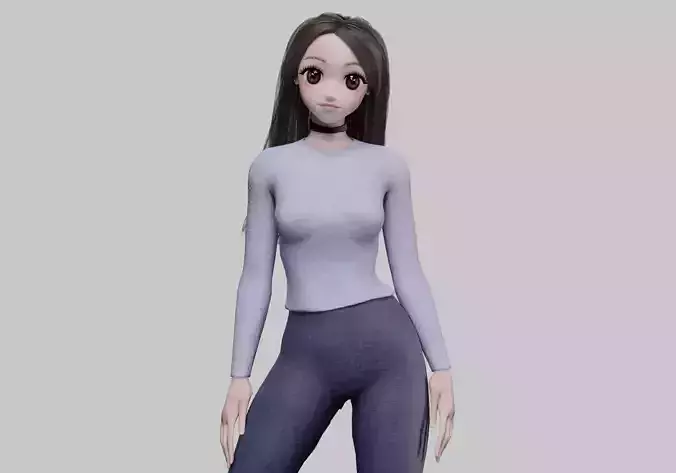 cute Cartoon girl V32692 