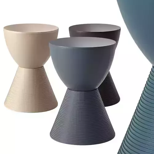 Hourglass side table