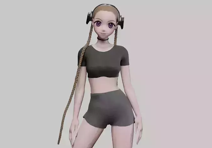 Cartoon anime girl V40225 