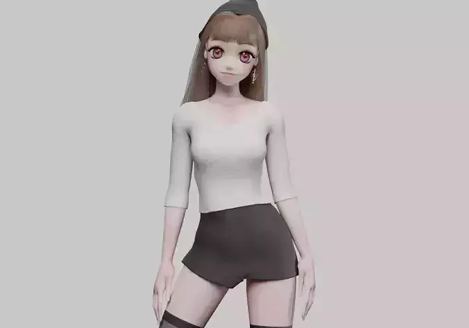 Beautiful anime girl V36210 