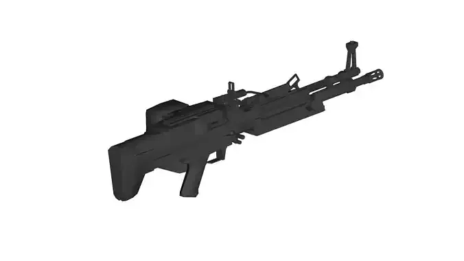 M60 machine gun 3D model
