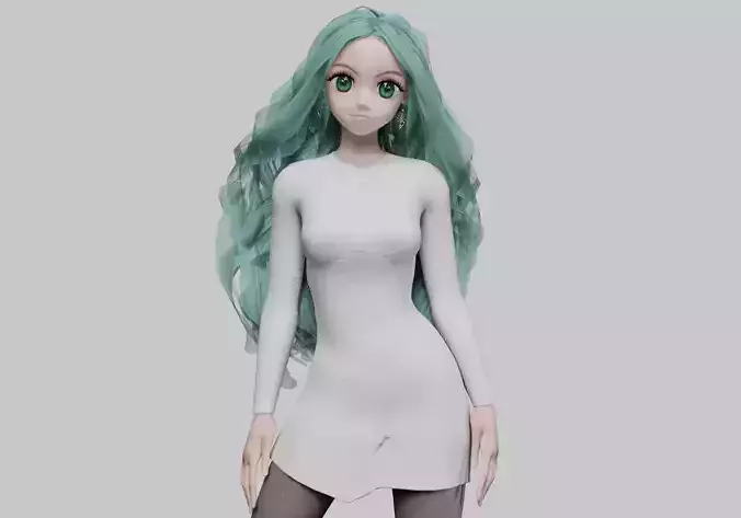 anime teen girl V42457 