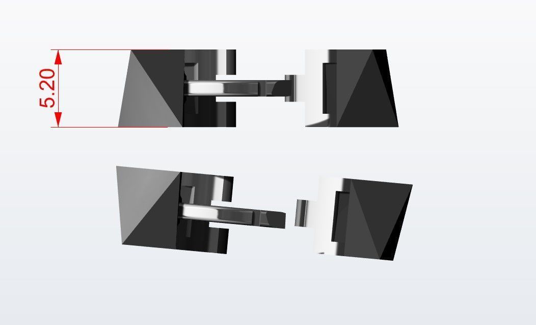 Earrings 3D print model_1