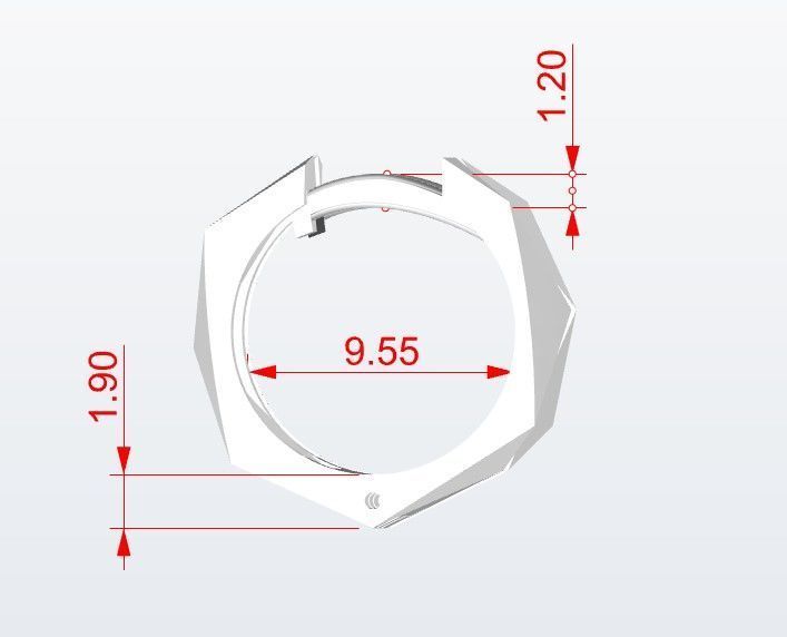 Earrings 3D print model_2