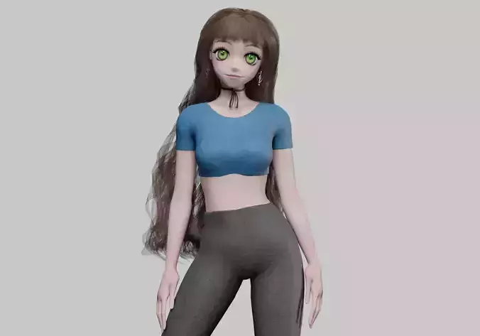 anime Cartoon girl V41672 