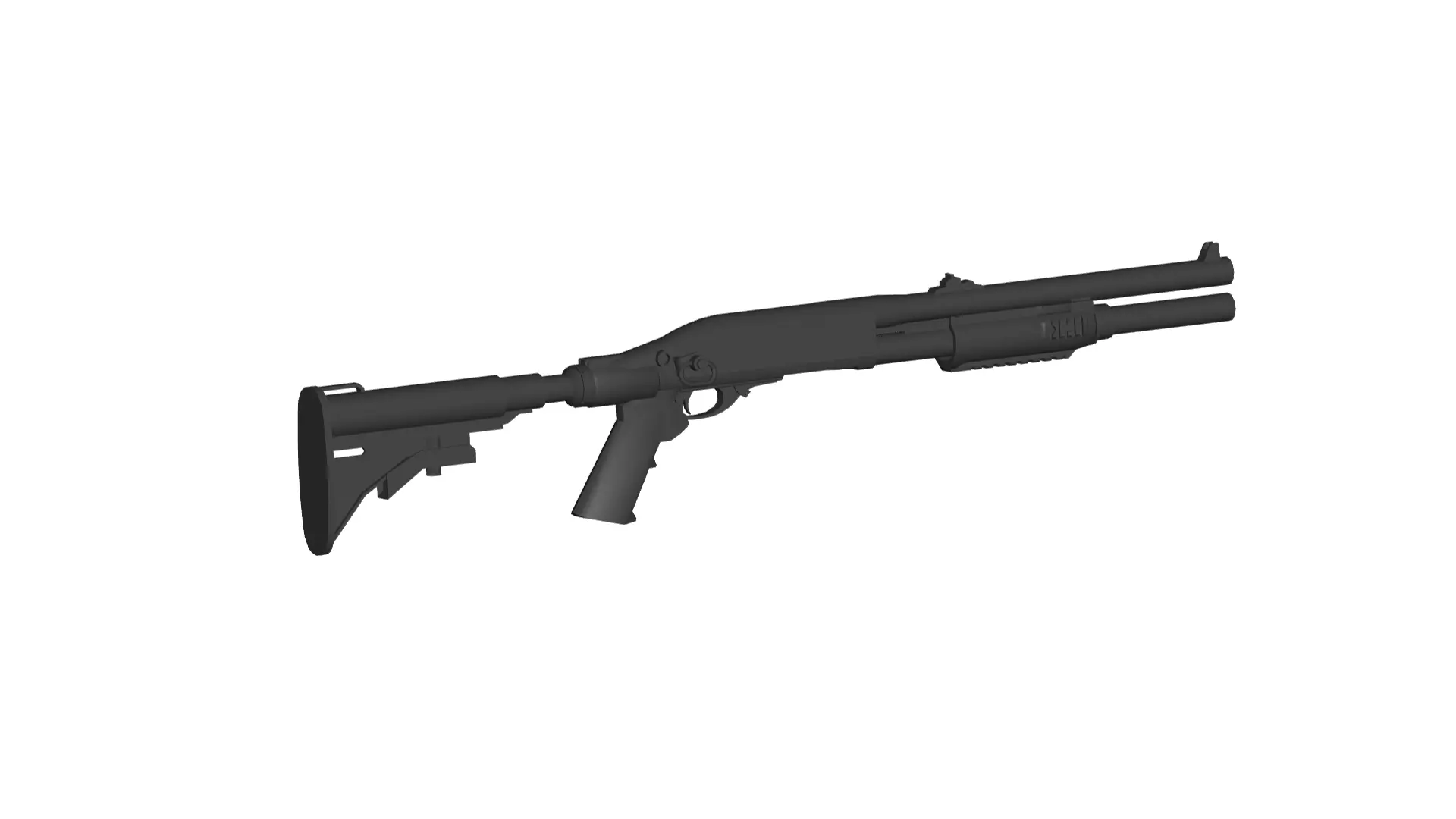 M870 Shotgun 3D model_0