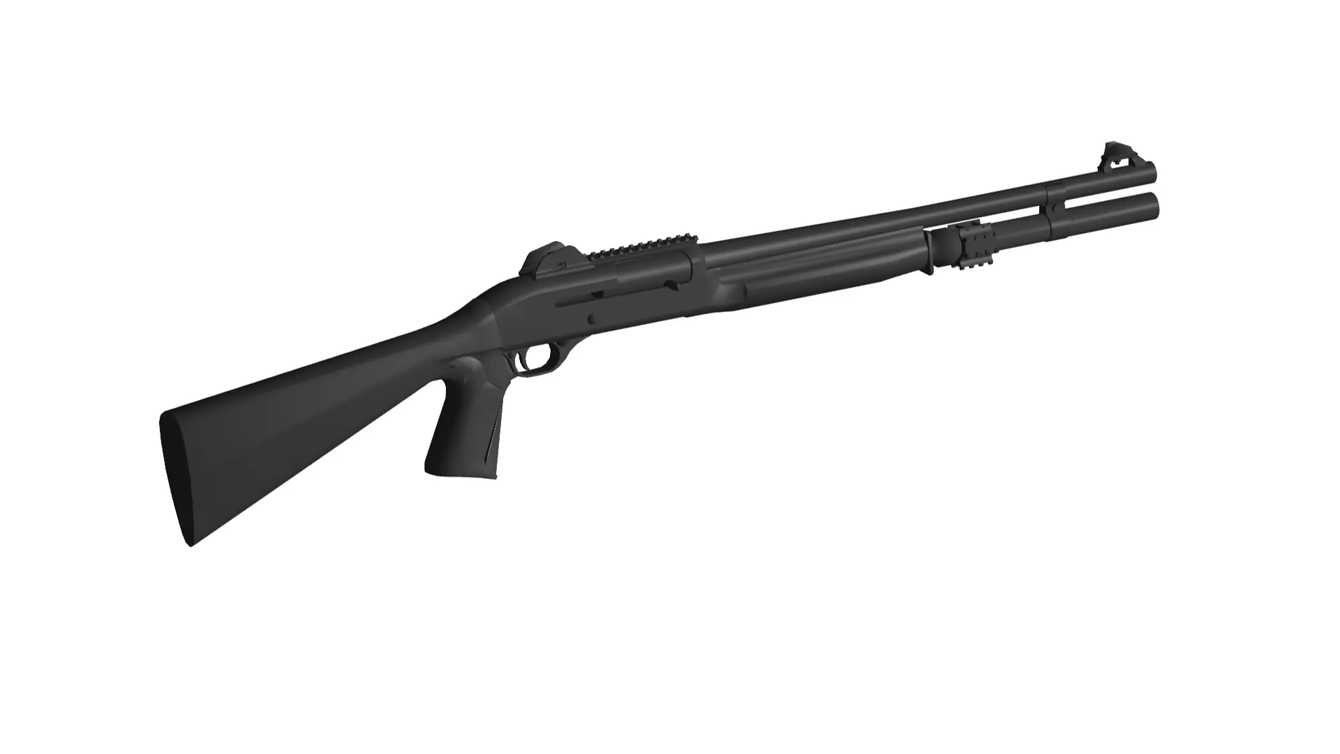 Benelli M1014 Automatic Shotgun 3D model_0