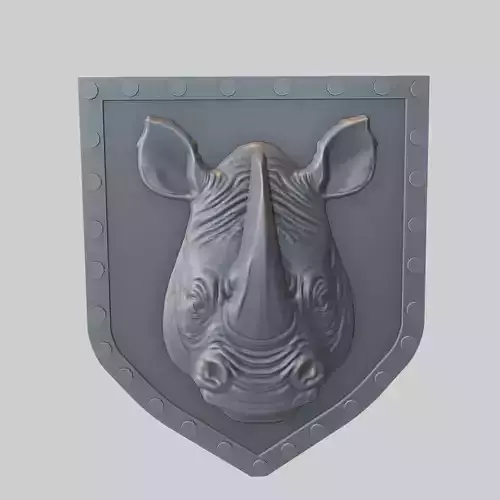 Rhino Animal Wall Rhino Animal Medallion 