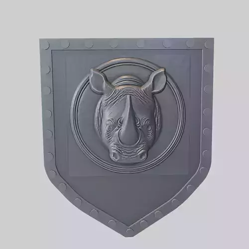 Rhino Animal Wall Rhino Animal Medallion 