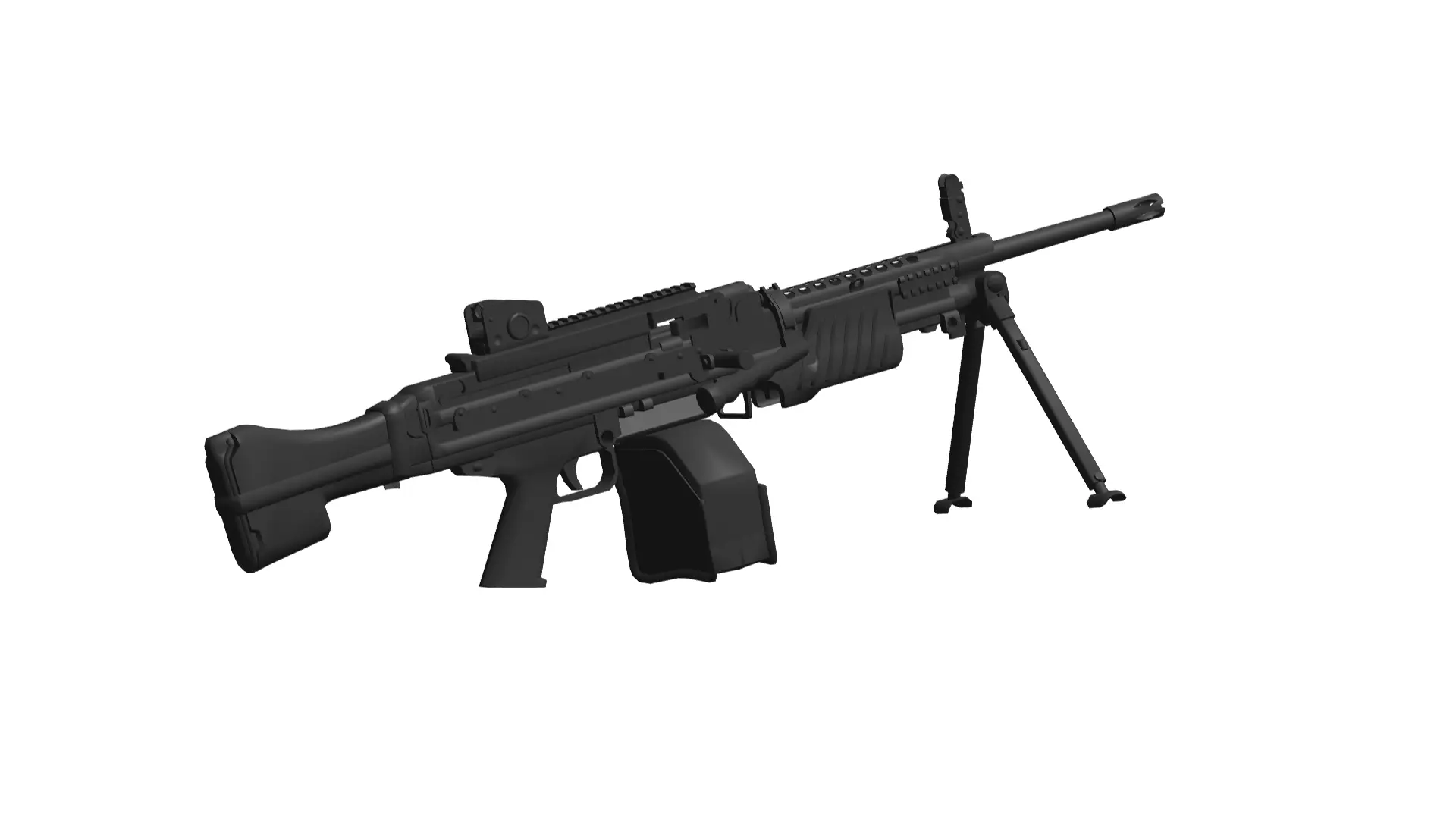 Heckler Koch MG4 3D model_0