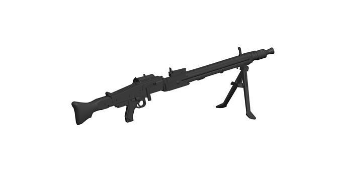 MG 42  machine gun 3D model