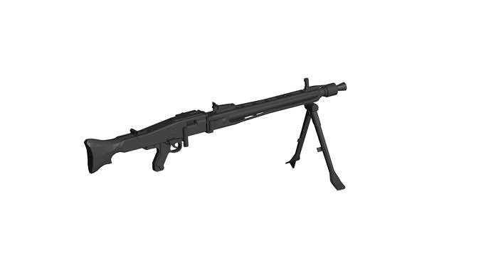 MG42 machine gun  3D model