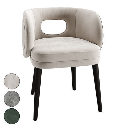 Lacourt dining chair 3D model