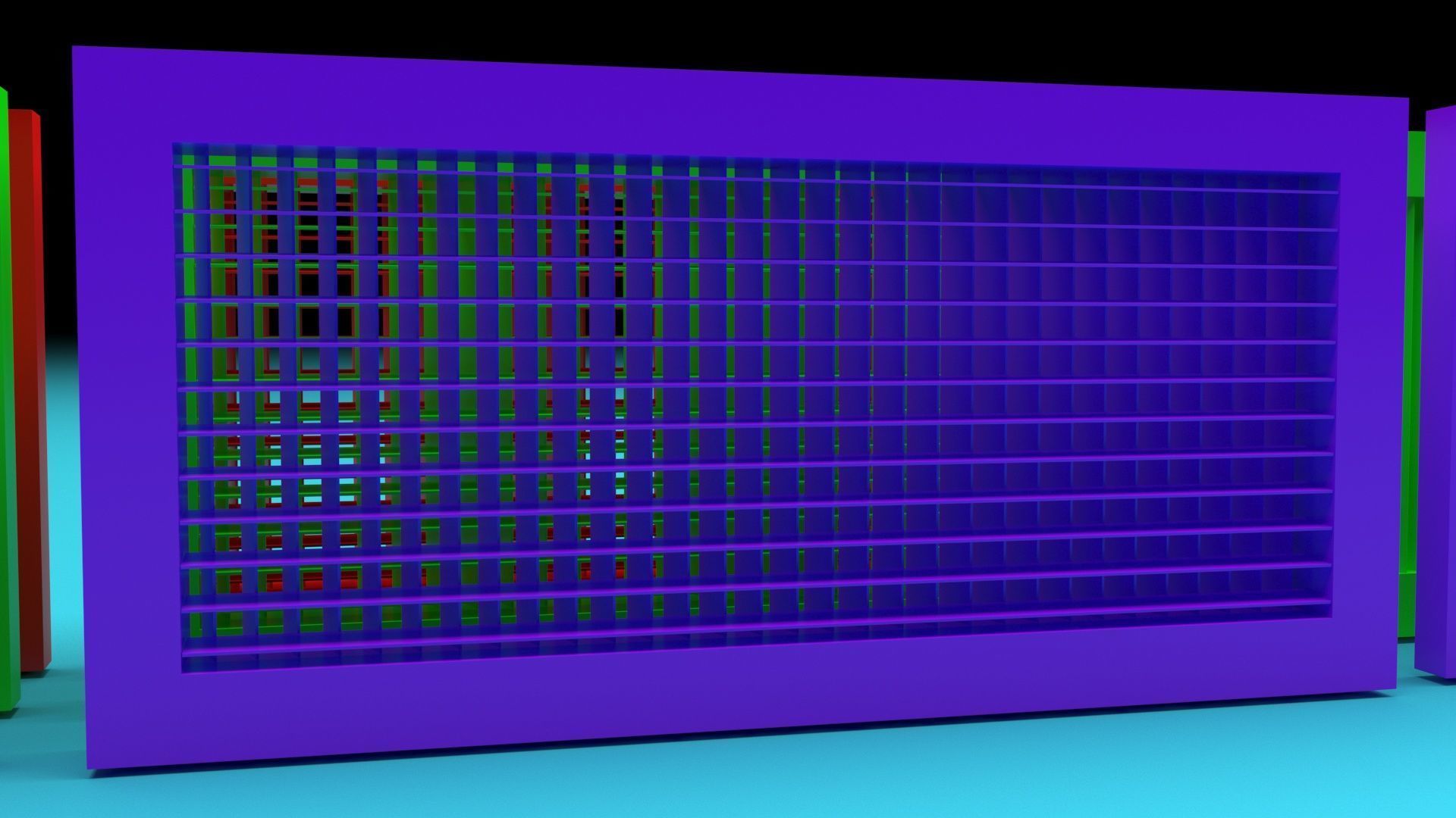 Colored Vent Covers Set 3D model_31