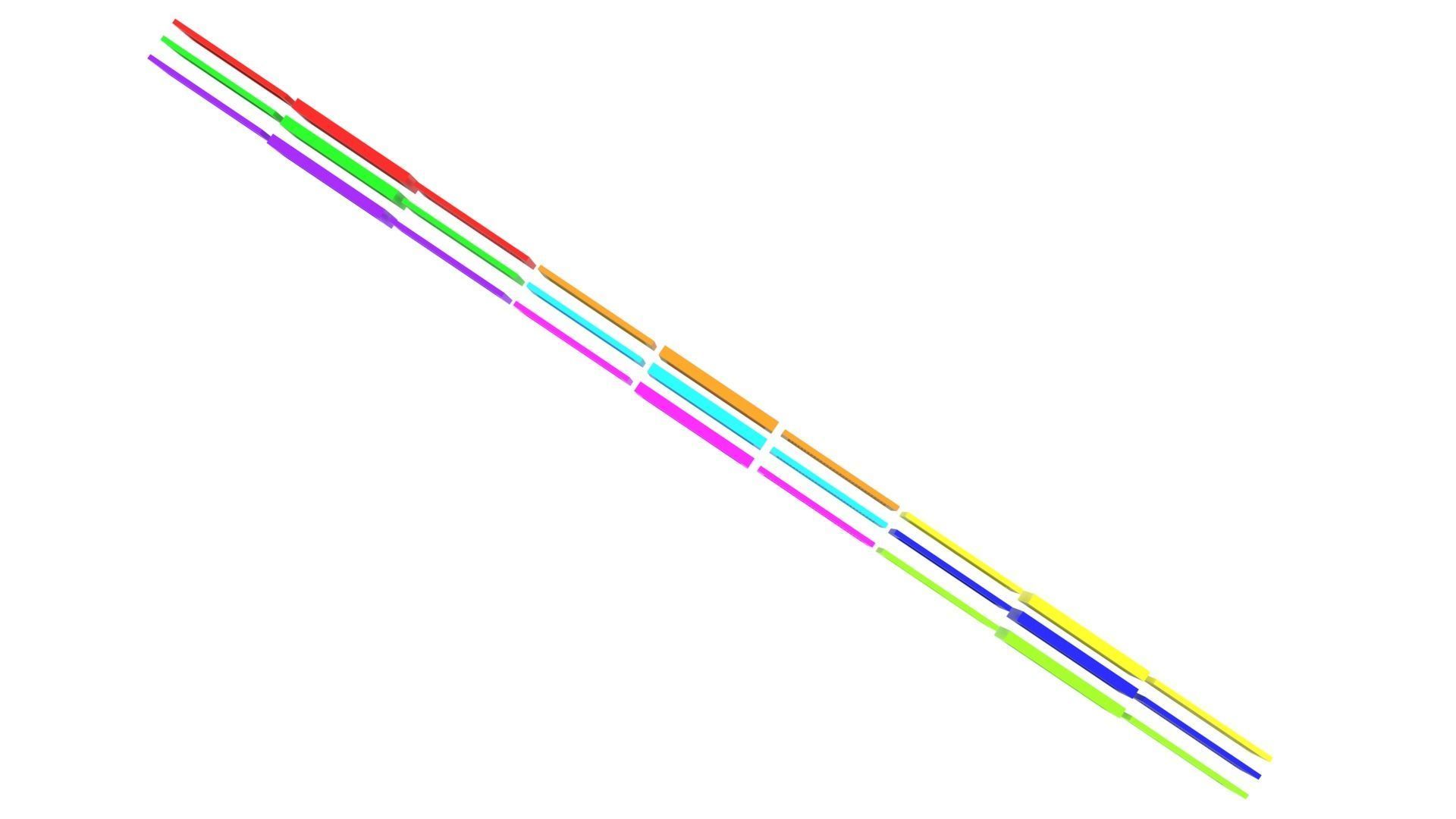 Colored Vent Covers Set 3D model_1