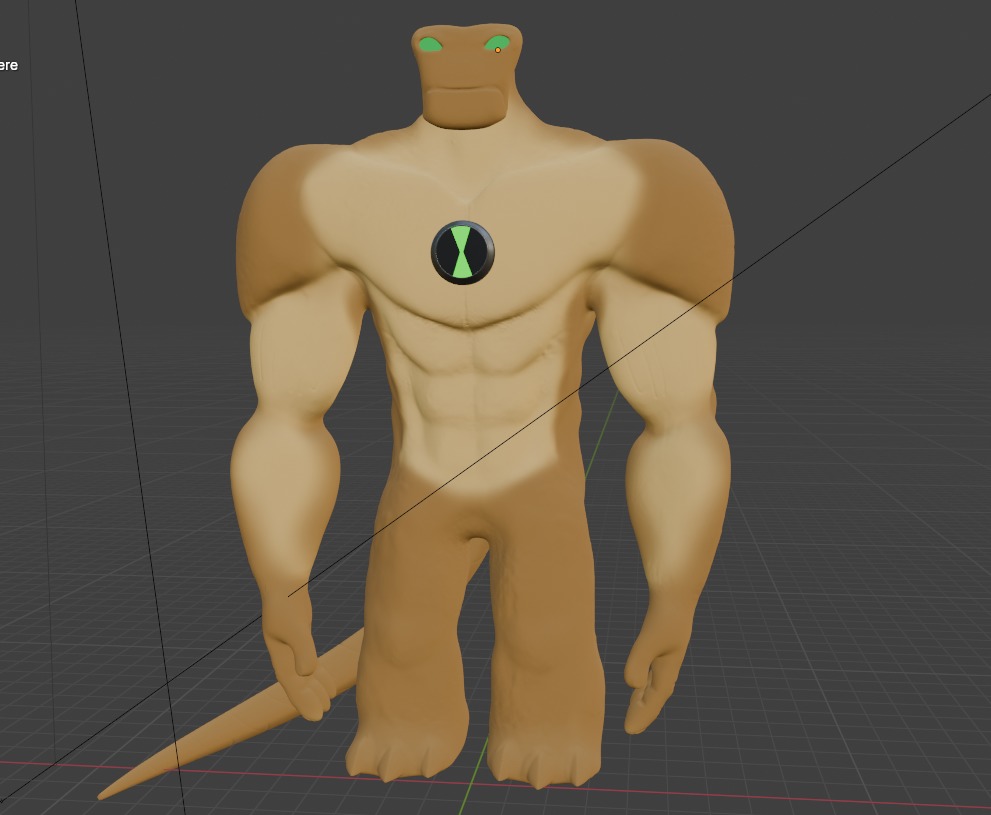 Ben 10 alien 3D model  Low-poly 3D model_12