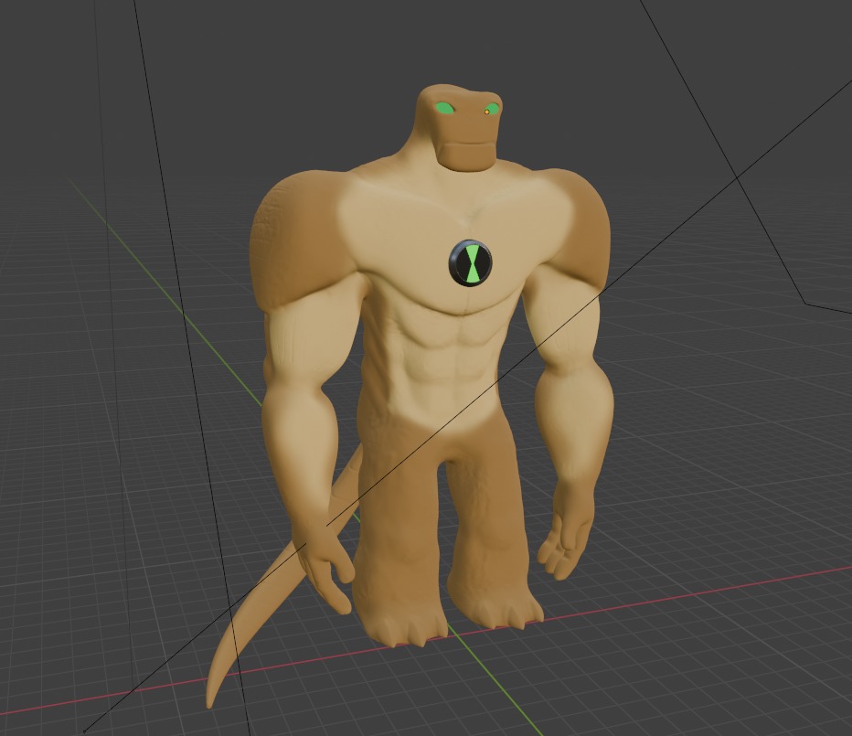 Ben 10 alien 3D model  Low-poly 3D model_13
