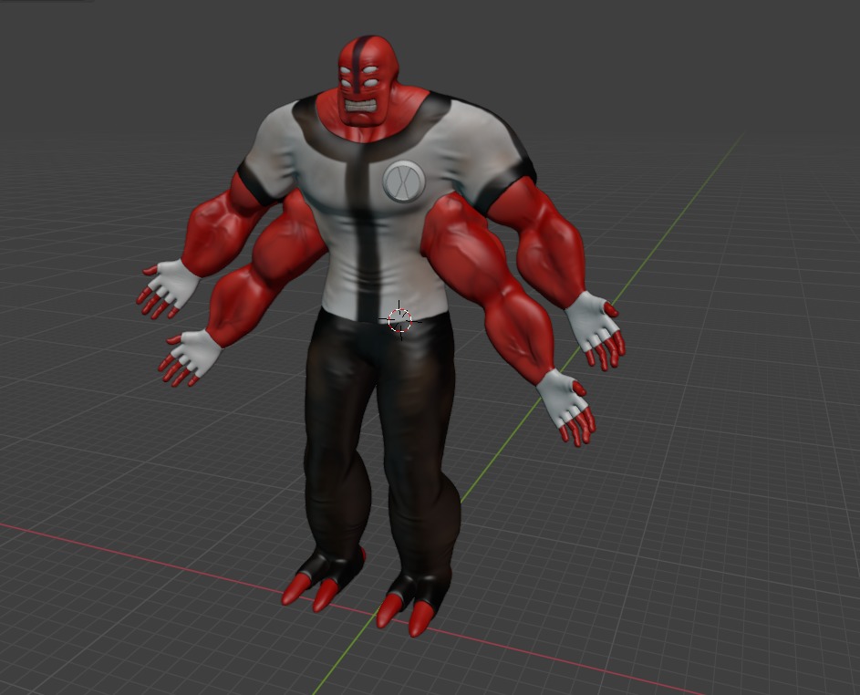 Ben 10 alien 3D model  Low-poly 3D model_2