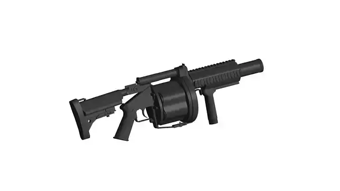 Milkor MGL Multiple Grenade Launcher 3D model