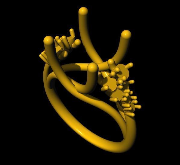 Cluster Ring 3dm file 3D print model_4