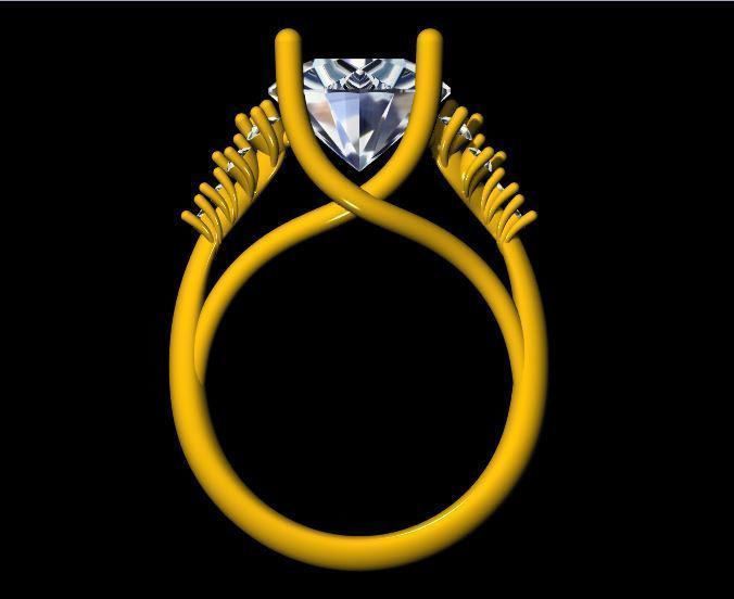 Cluster Ring 3dm file 3D print model_6