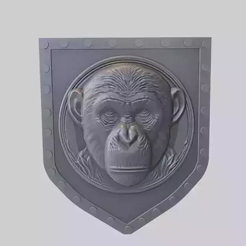 Chimpanzee Animal Wall Chimpanzee Animal Medallion 