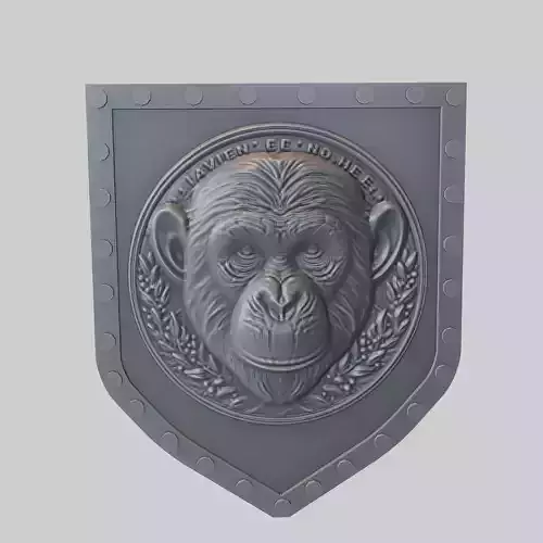 Chimpanzee Animal Wall Chimpanzee Animal Medallion 