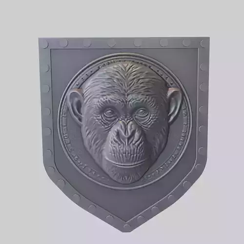 Chimpanzee Animal Wall Chimpanzee Animal Medallion 