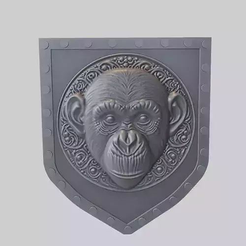 Chimpanzee Animal Wall Chimpanzee Animal Medallion 