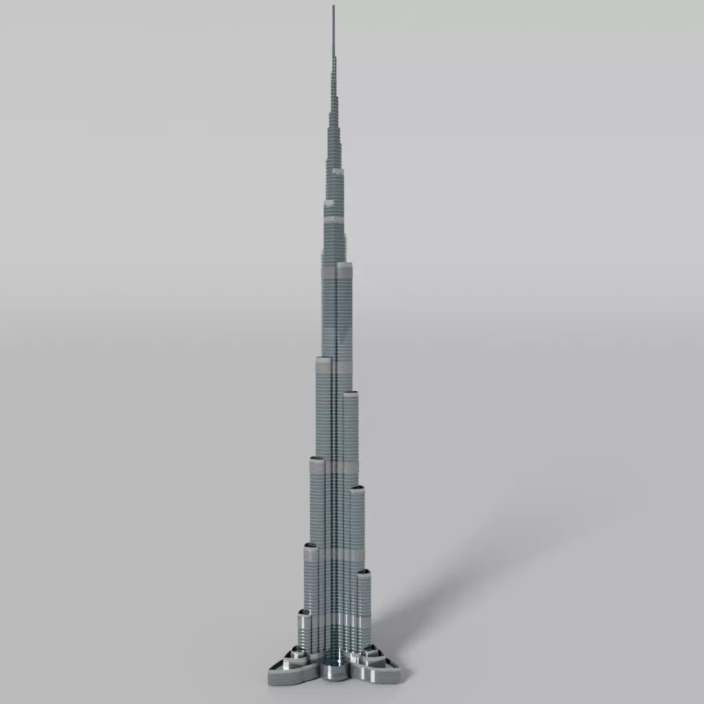 Burj khalifa 3D model_0
