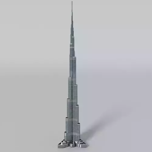 Burj khalifa 3D model