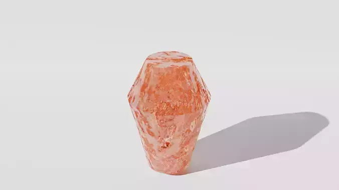 crystal in blender shading and geometry  3D model