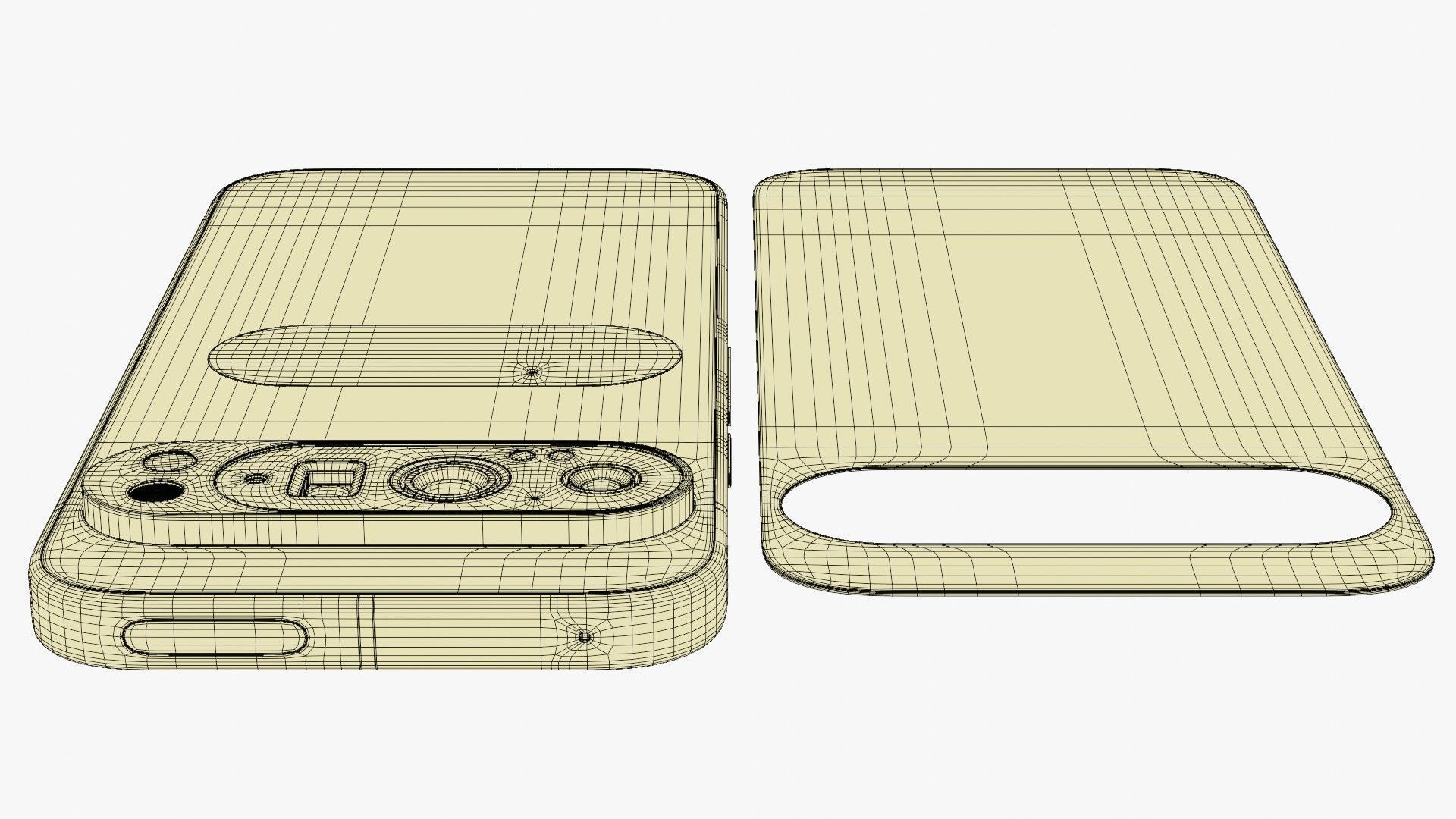 Google Pixel 9 Pro Obsidian Low-poly 3D model_17