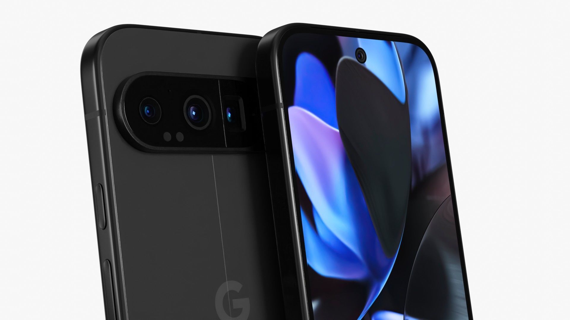 Google Pixel 9 Pro Obsidian Low-poly 3D model_3