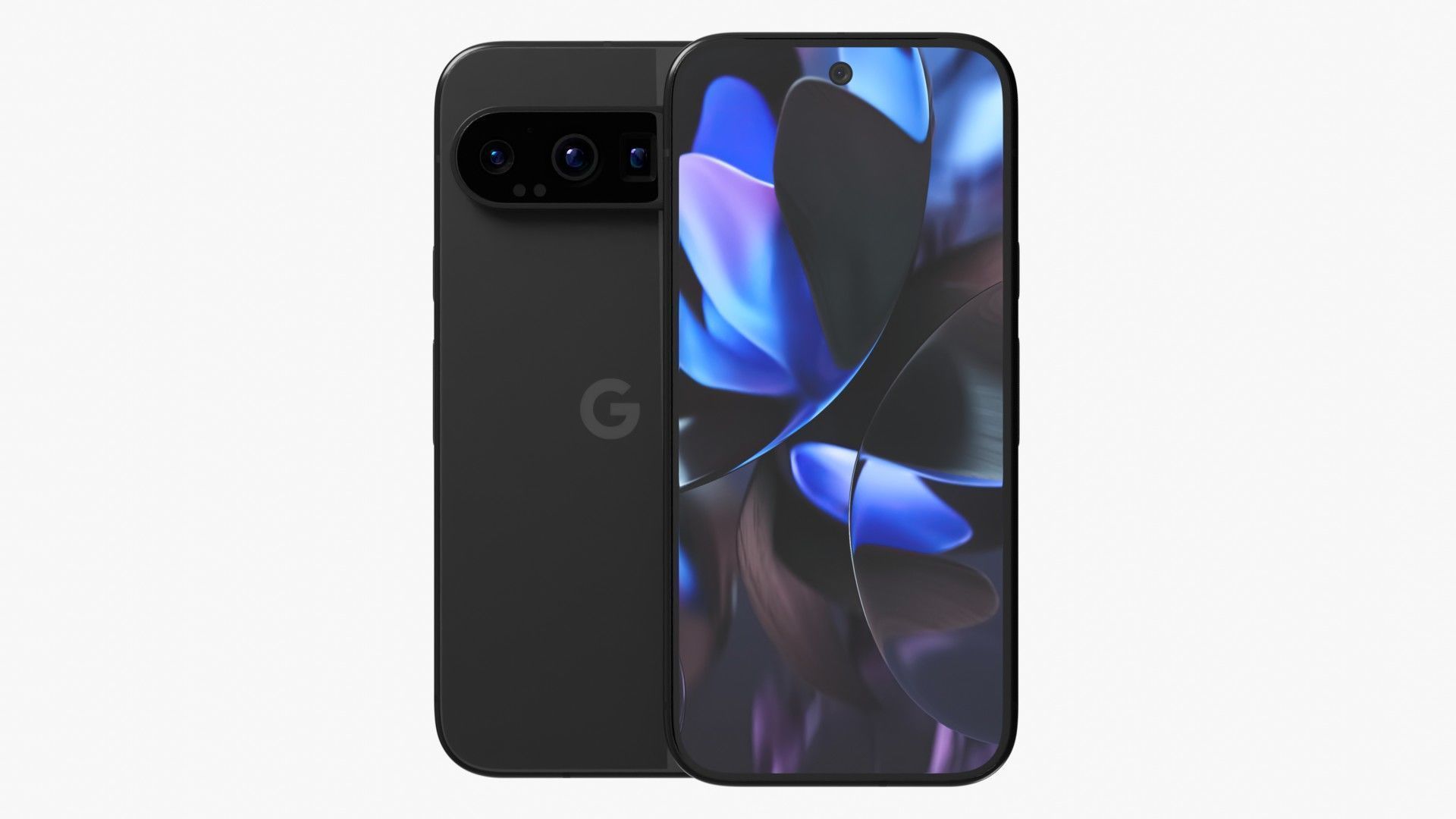 Google Pixel 9 Pro Obsidian Low-poly 3D model_1