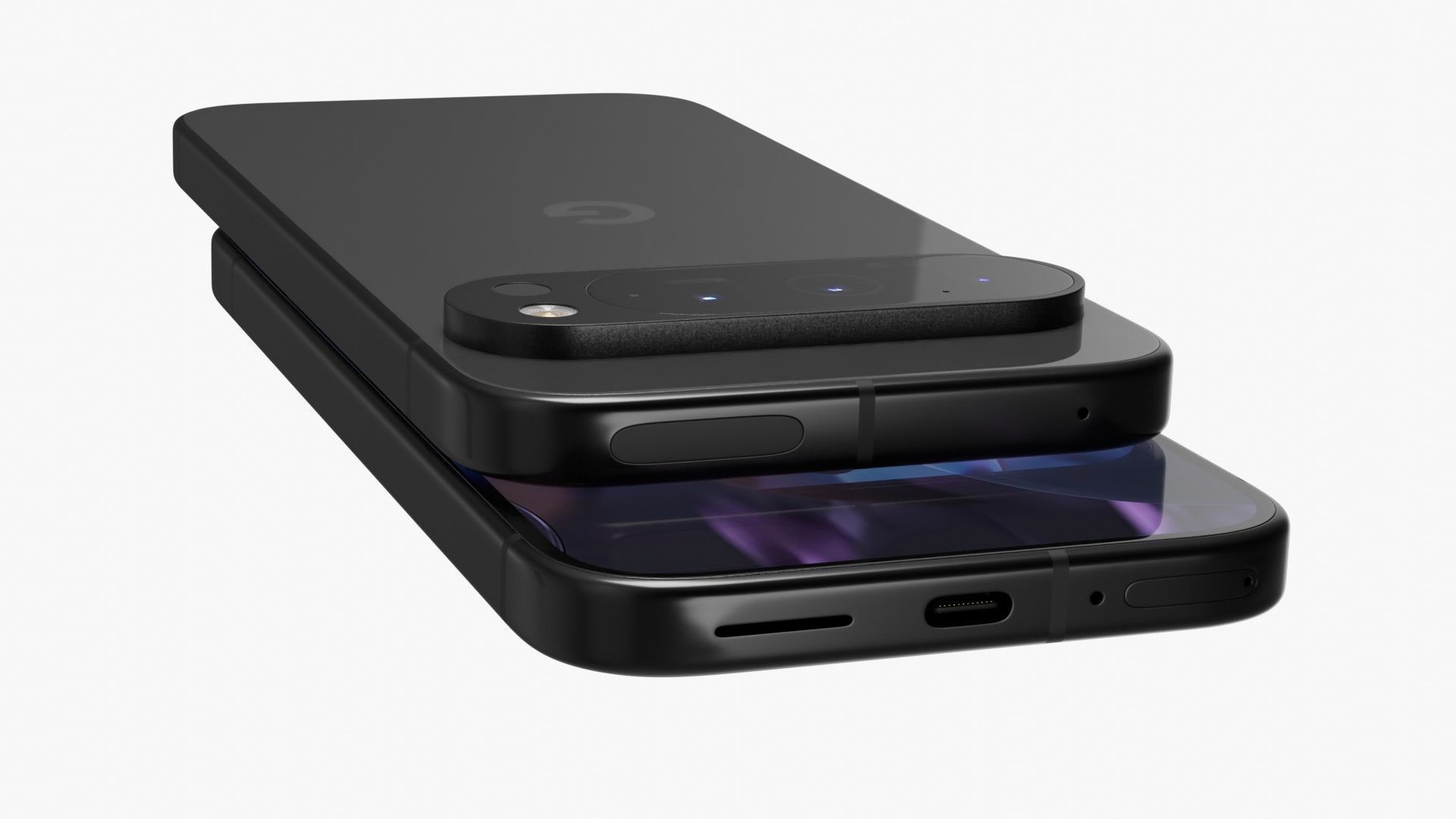 Google Pixel 9 Pro Obsidian Low-poly 3D model_7