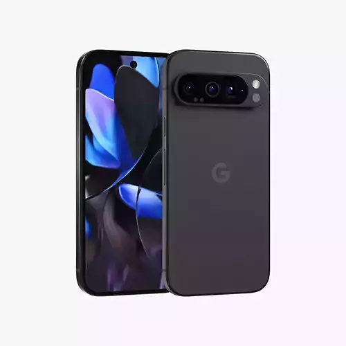 Google Pixel 9 Pro Obsidian Low-poly 3D model Google Pixel 9 Pro Obsidian Low-poly 3D model
