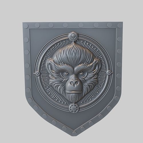Gibbon Animal Wall Gibbon Animal Medallion  3D print model